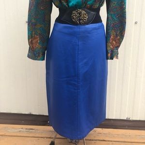 Vintage Leather Skirt